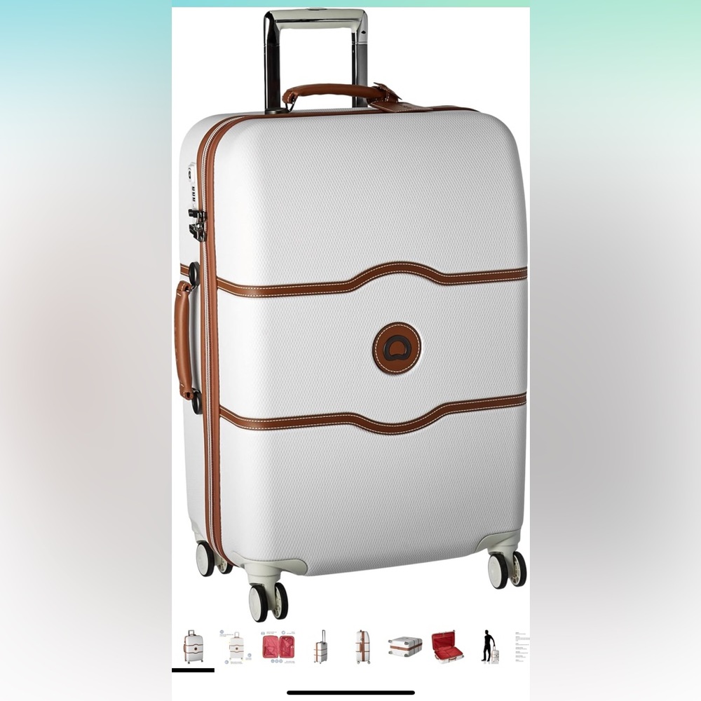 Delsey Paris Chatelet. Medium Sized 24in Checked, with brake